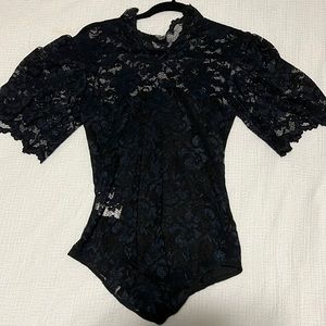 Ganni Flynn Lace Bodysuit